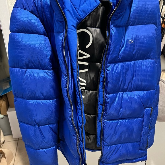 Calvin Klein Men's Blue Down Jacket - Picture 1 of 6
